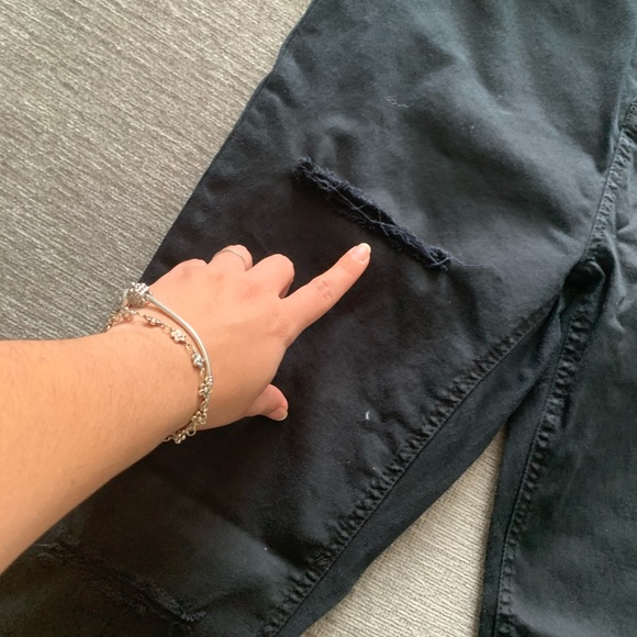 Black Ripped Pants - Picture 3 of 7
